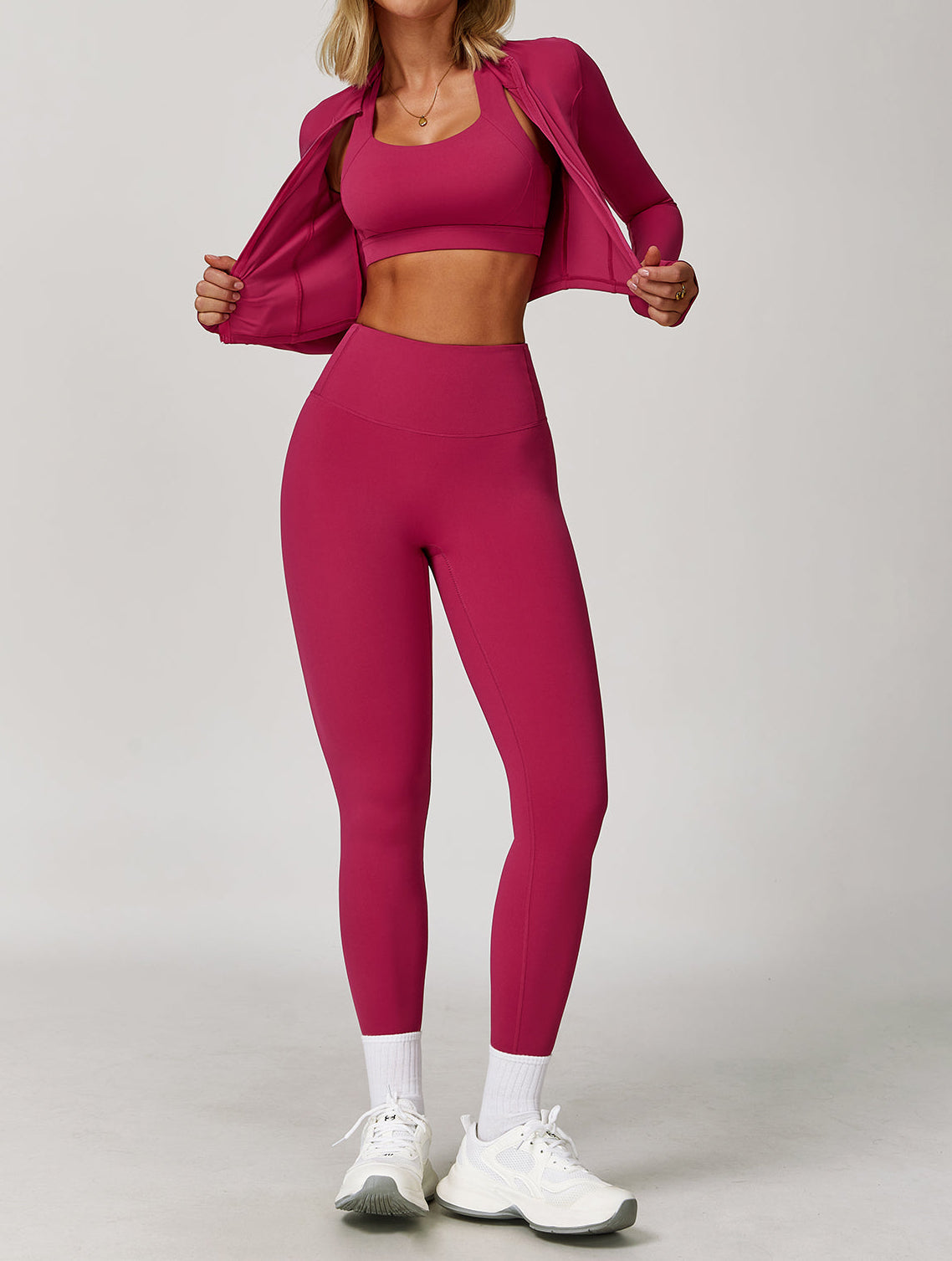 NONE™ CoreSupport Leggings – Rose red - N O N E™