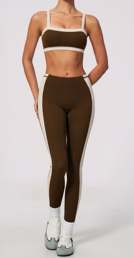 NONE™ FlexMove High Waist Leggings – Jiaocha coffee - N O N E™