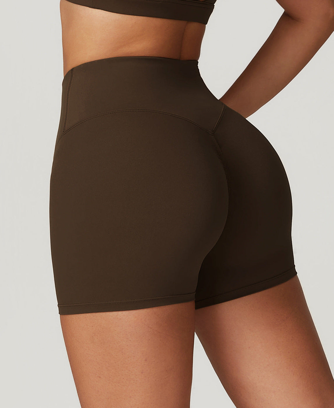 NONE™ CoreSupport Biker Shorts – Jiaocha coffee - N O N E™