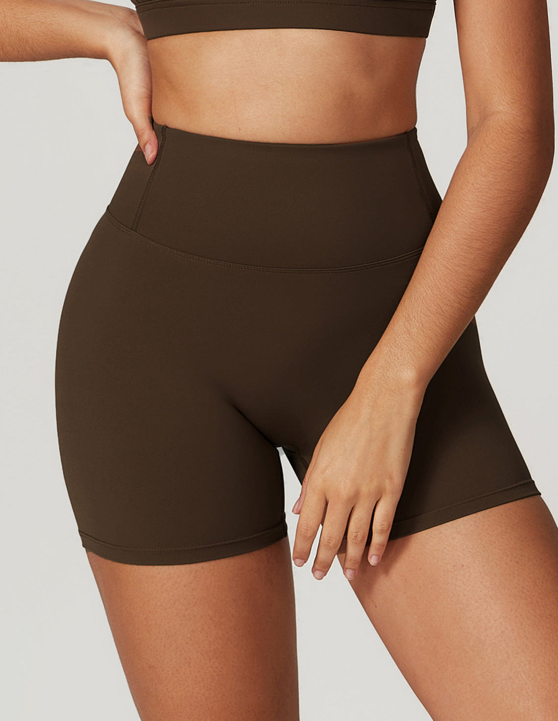 NONE™ CoreSupport Biker Shorts – Jiaocha coffee - N O N E™